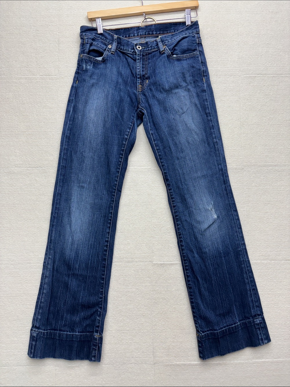 Polo by Ralph Lauren Women's Straight Leg Jeans in Dark Blue Denim